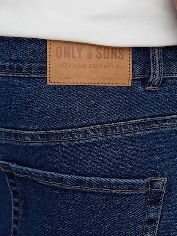 Only & Sons Skinny Jeans 'WARP' in Blau