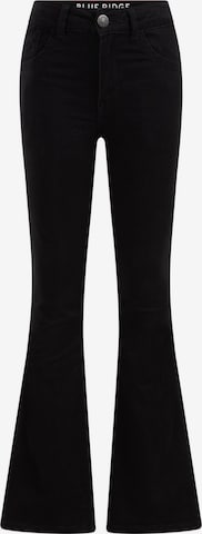 WE Fashion Flared Jeans in Black: front