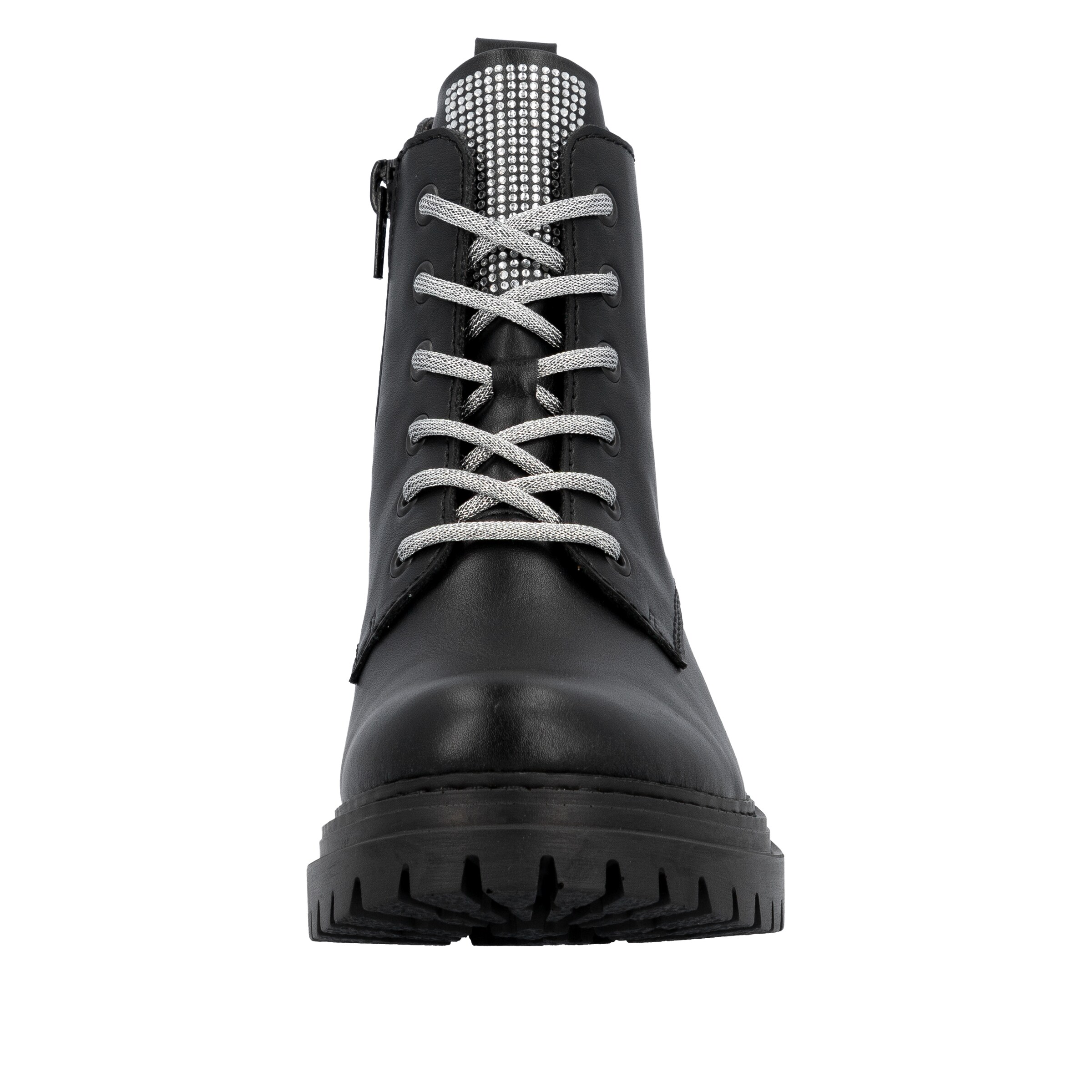 Rieker Lace-Up Ankle Boots in Black