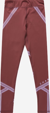 Only Play Girls Regular Workout Pants in Red: front