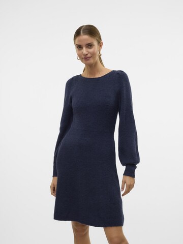 VERO MODA Strikkjole 'FLAVOUR' i blå: forside