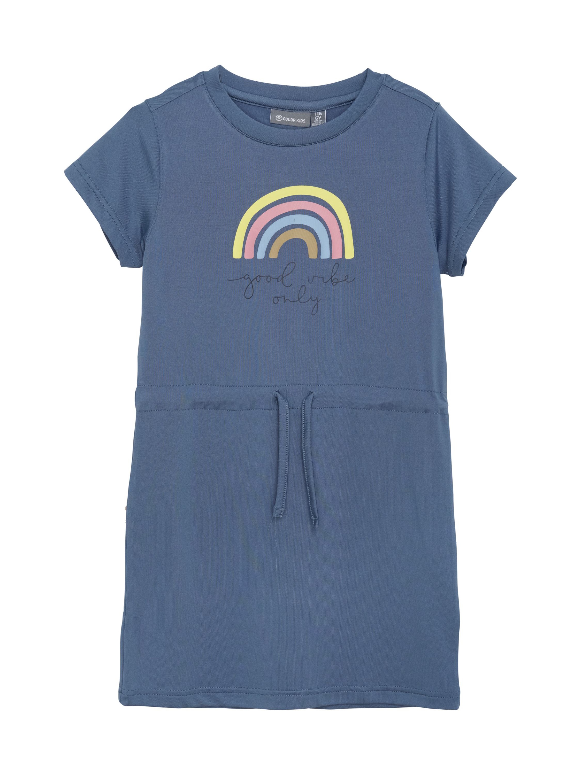 COLOR KIDS - Vestido em azul: frente