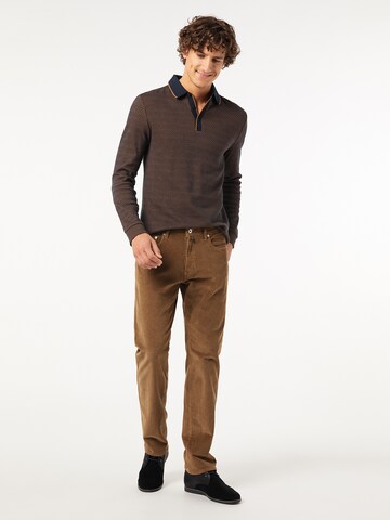 PIERRE CARDIN Regular Pants 'Lyon' in Brown