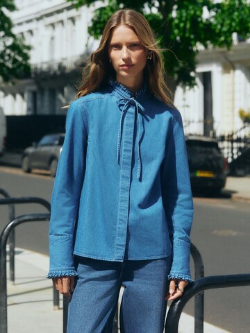 Next - Blusa en azul: frente