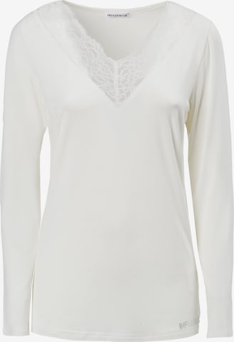 balta Influencer Marškinėliai: priekis