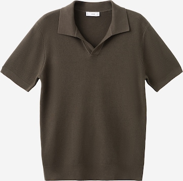 MANGO MAN T-shirt 'Salas' i brun: framsida