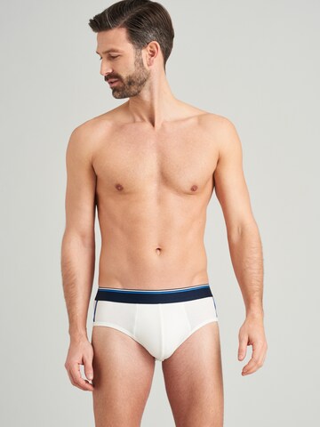 Slip 'Sustainable Rib' SCHIESSER en blanc : devant