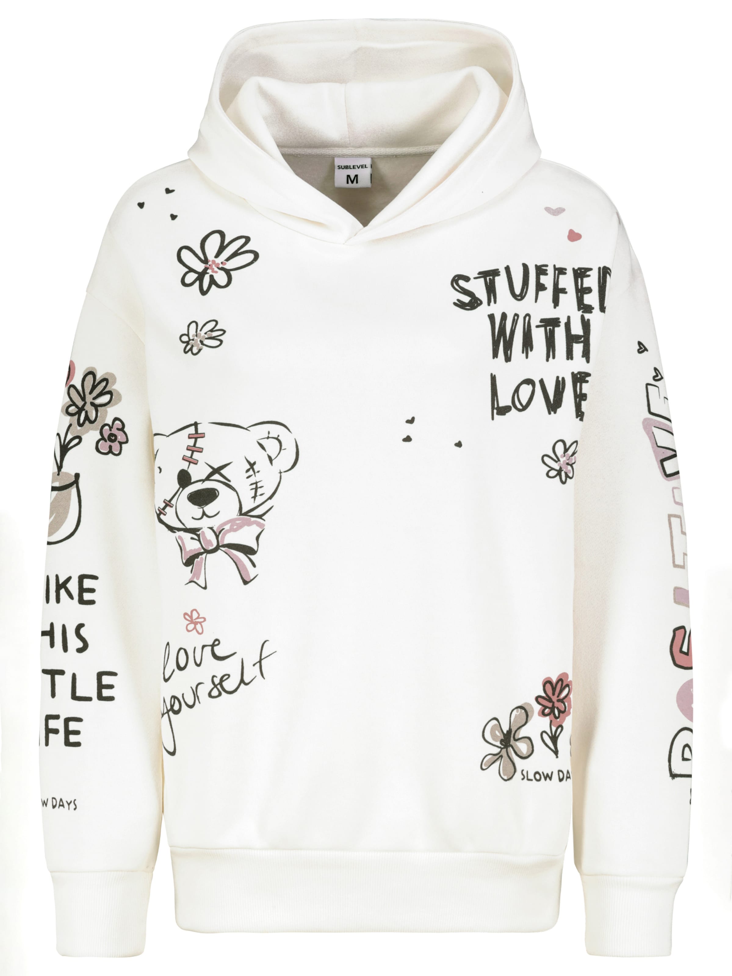 Sublevel Sweatshirt in Weiß: Vorderseite