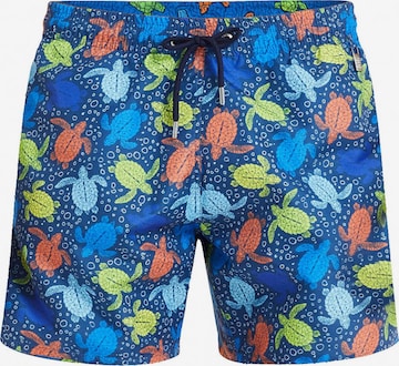 Blackspade Swimming shorts ' Summer Prints ' in Blue: front
