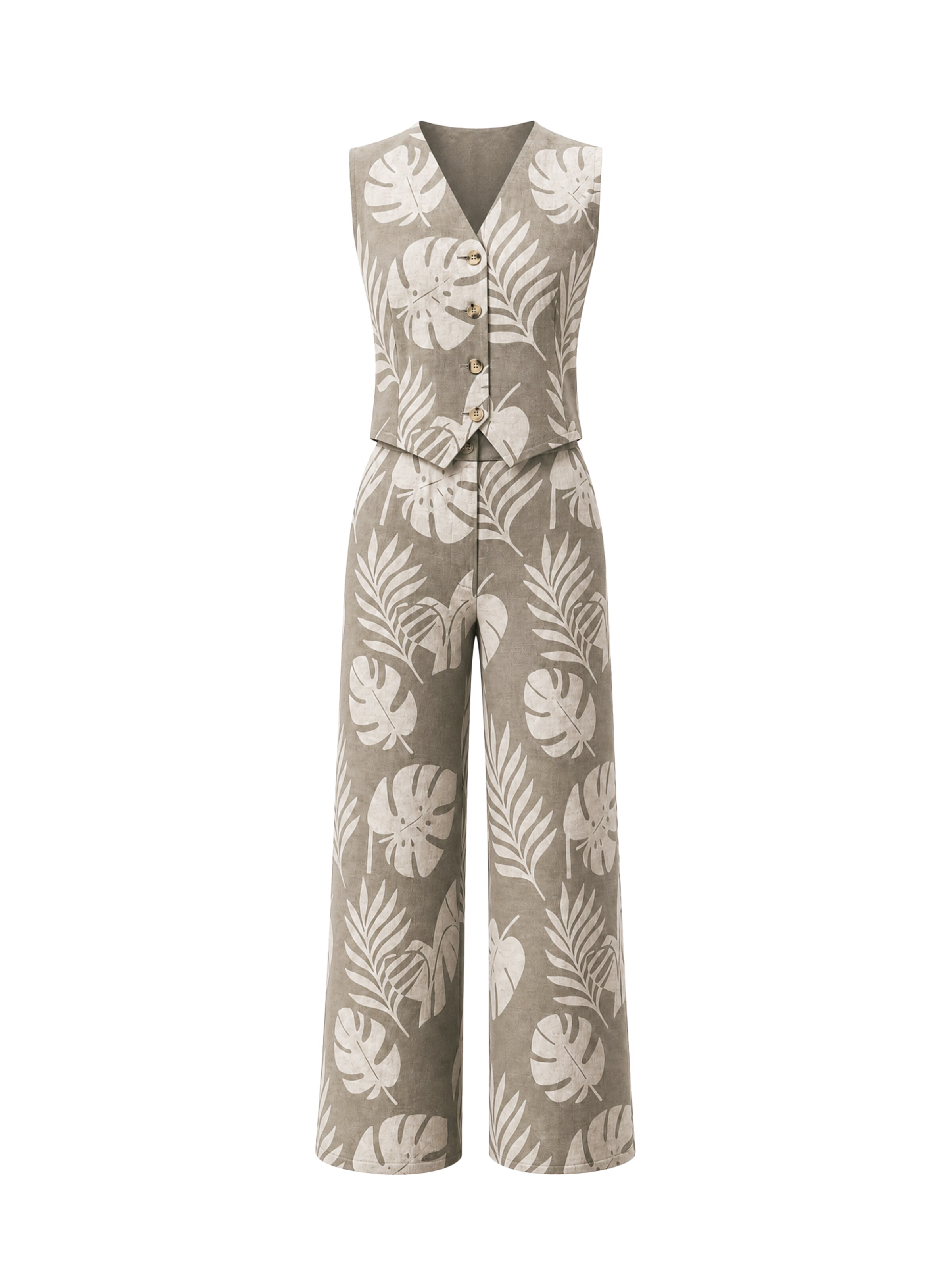 Imily Bela - Traje de pantalón en marrón: frente