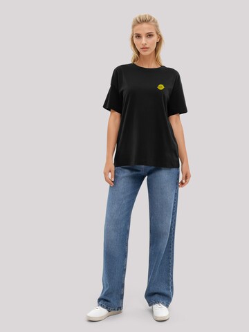 T-shirt 'Lemon Cute Face Bestickt' F4NT4STIC en noir