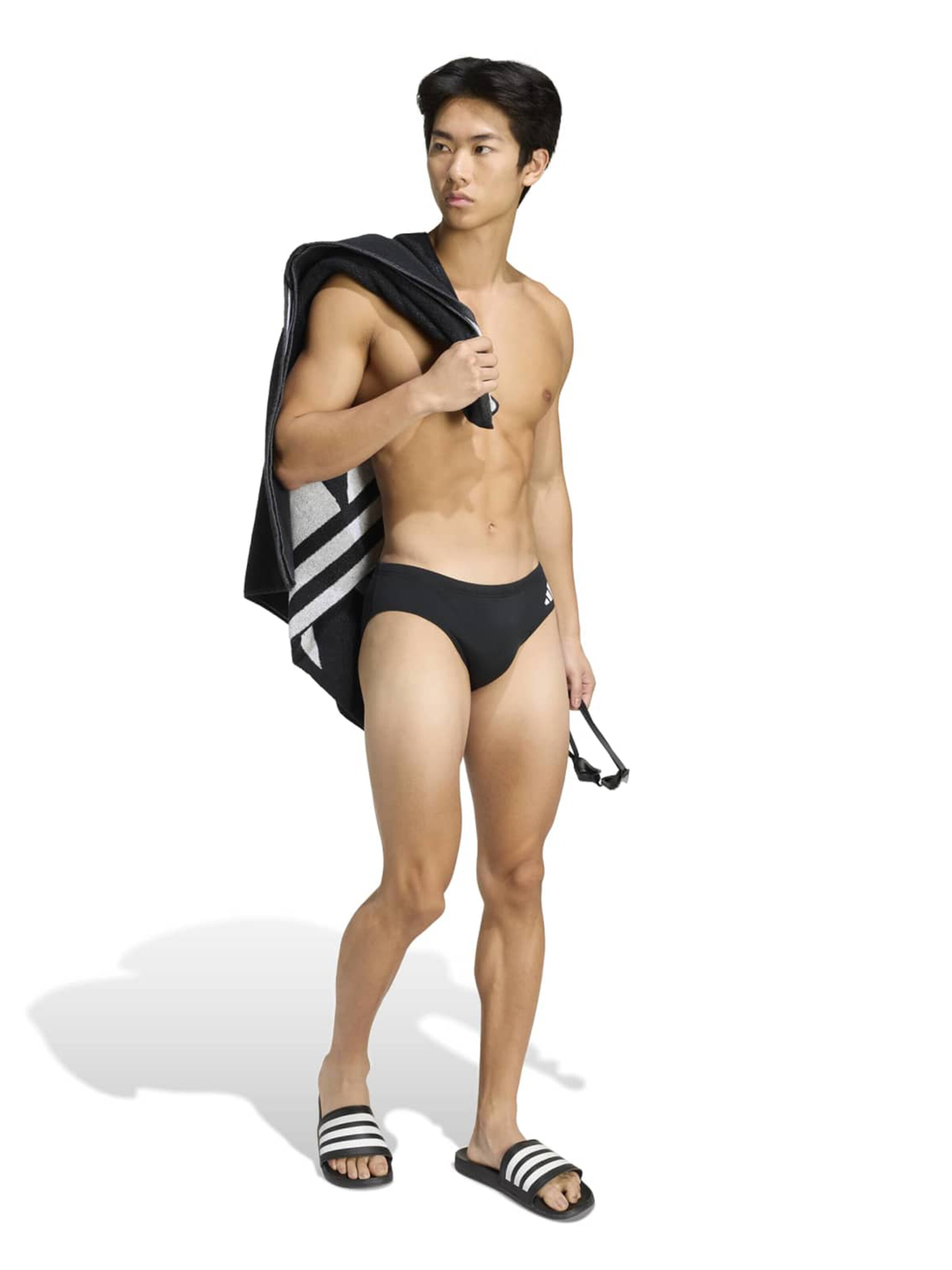 ADIDAS PERFORMANCE Athletic Swim Trunks 'TEAM' in Black