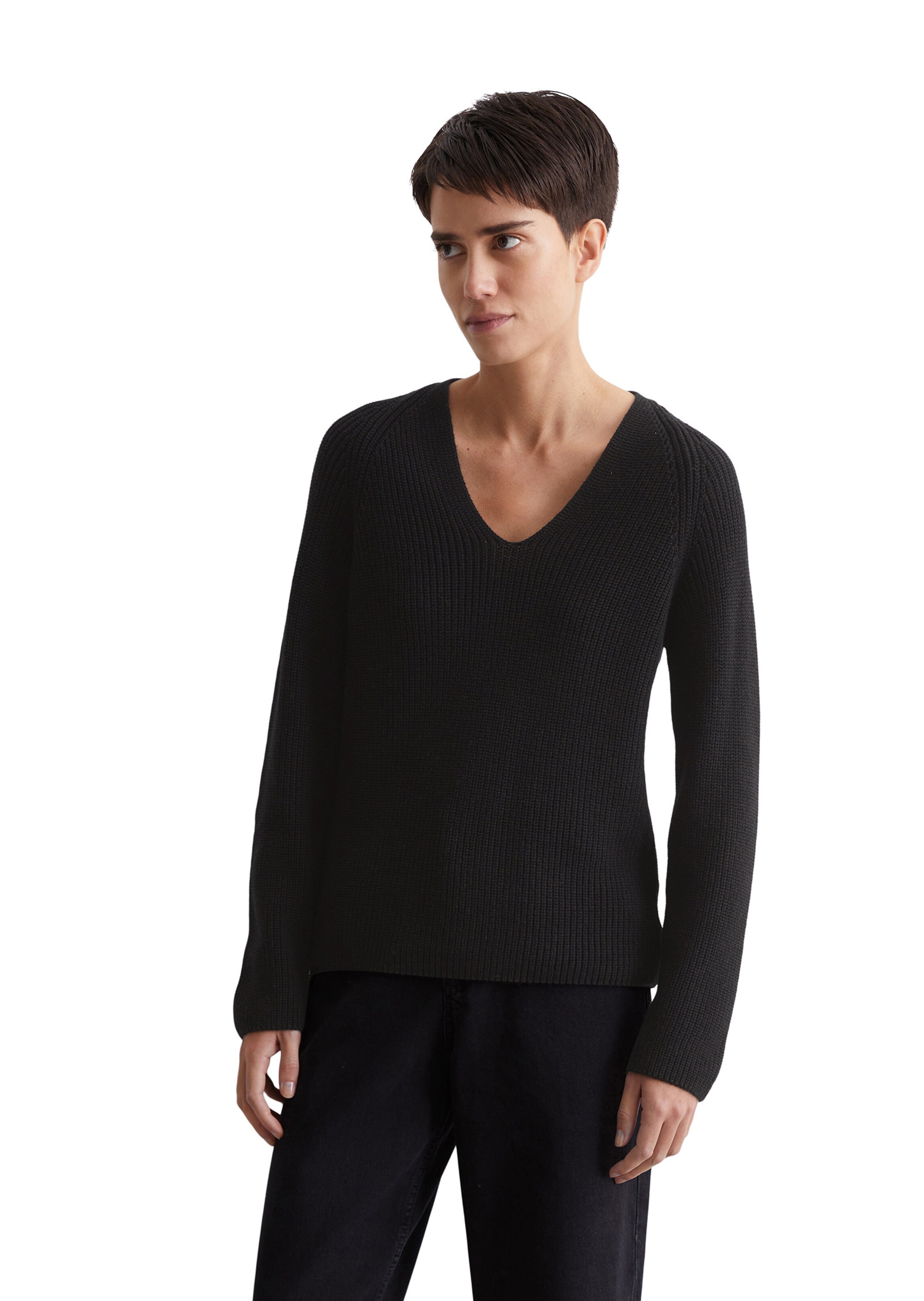Pull-over Marc O'Polo en noir : devant
