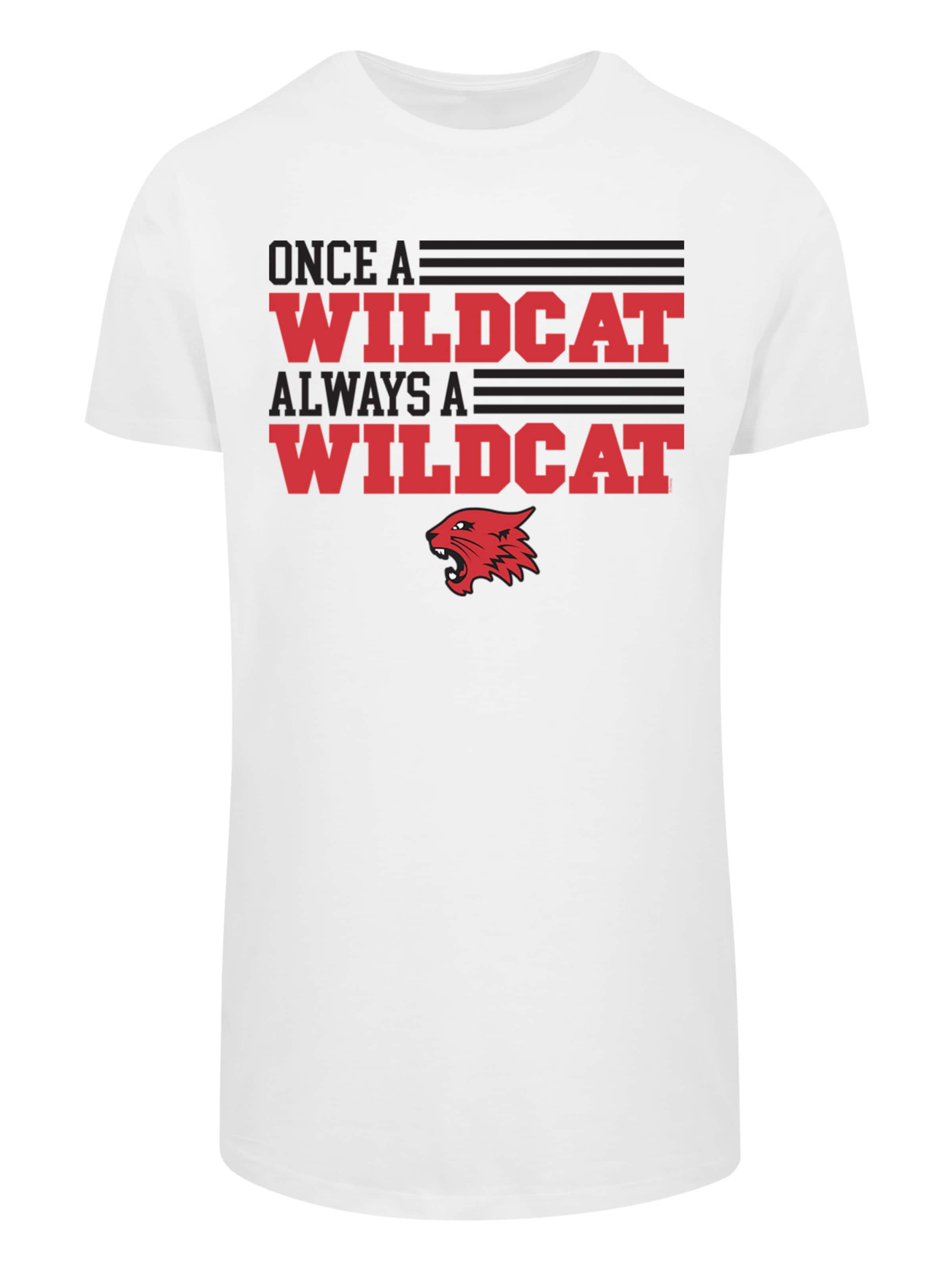 F4NT4STIC Shirt 'Disney High School Musical Once Wildcat Always' in Wit: voorkant