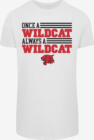 F4NT4STIC Shirt 'Disney High School Musical Once Wildcat Always' in White: front