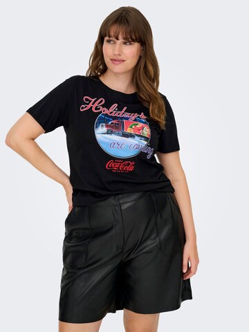 ONLY Carmakoma - Camiseta 'CARCoca' en negro