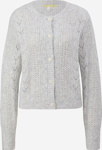 QS Knit Cardigan in Grey: front