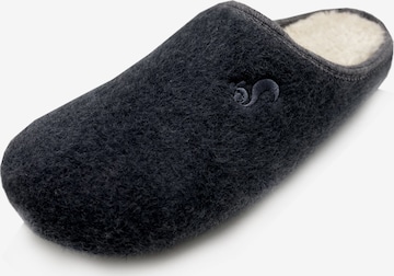 thies Hausschuh 'Organic' in Grau: Vorderseite