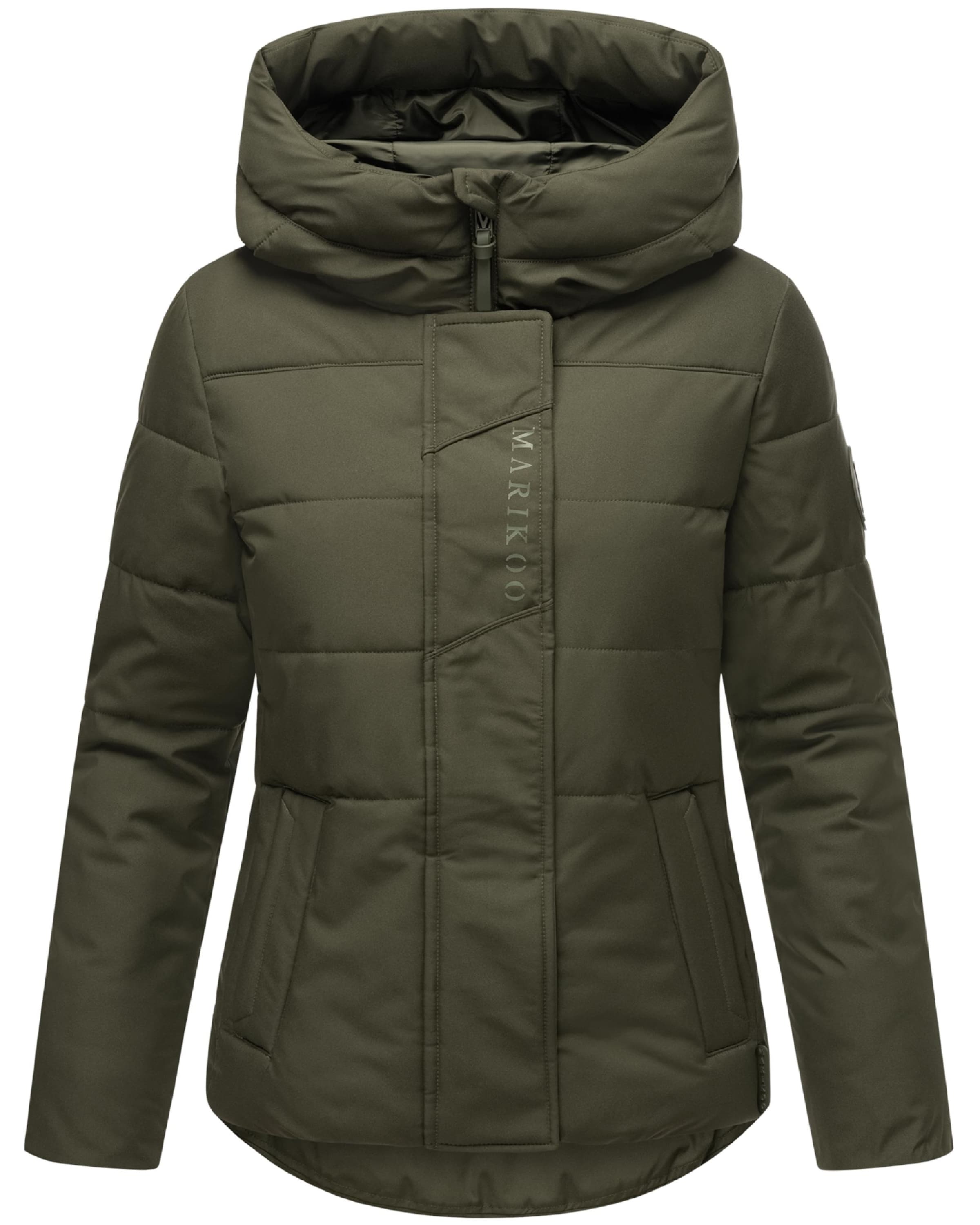 MARIKOO Weatherproof jacket 'Elira 16' in Green: front