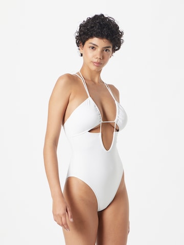 balts Calvin Klein Swimwear Peldkostīms: no priekšpuses