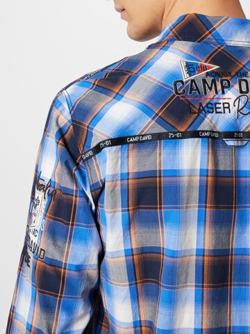 CAMP DAVID Regular fit Button Up Shirt 'Laser Sailing' in Blue