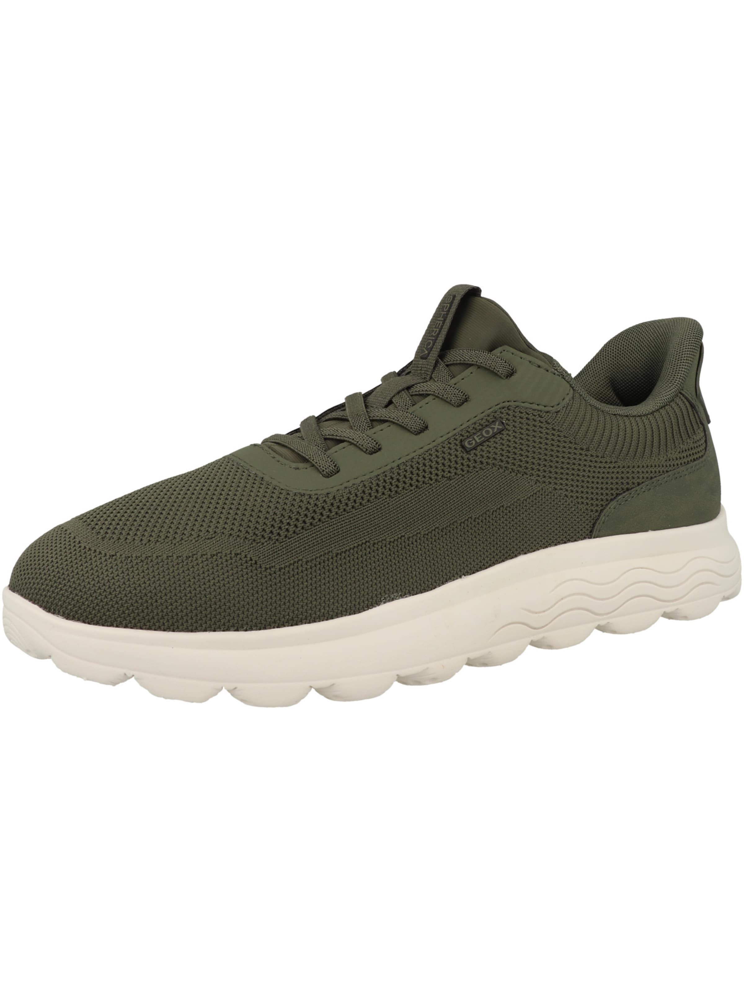 GEOX Sneakers laag 'Spherica Plus' in Groen: voorkant