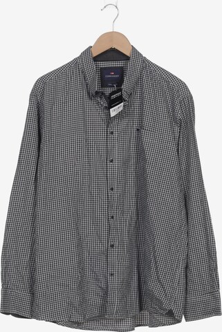 Commander Button Up Shirt in XXL in Grey: front