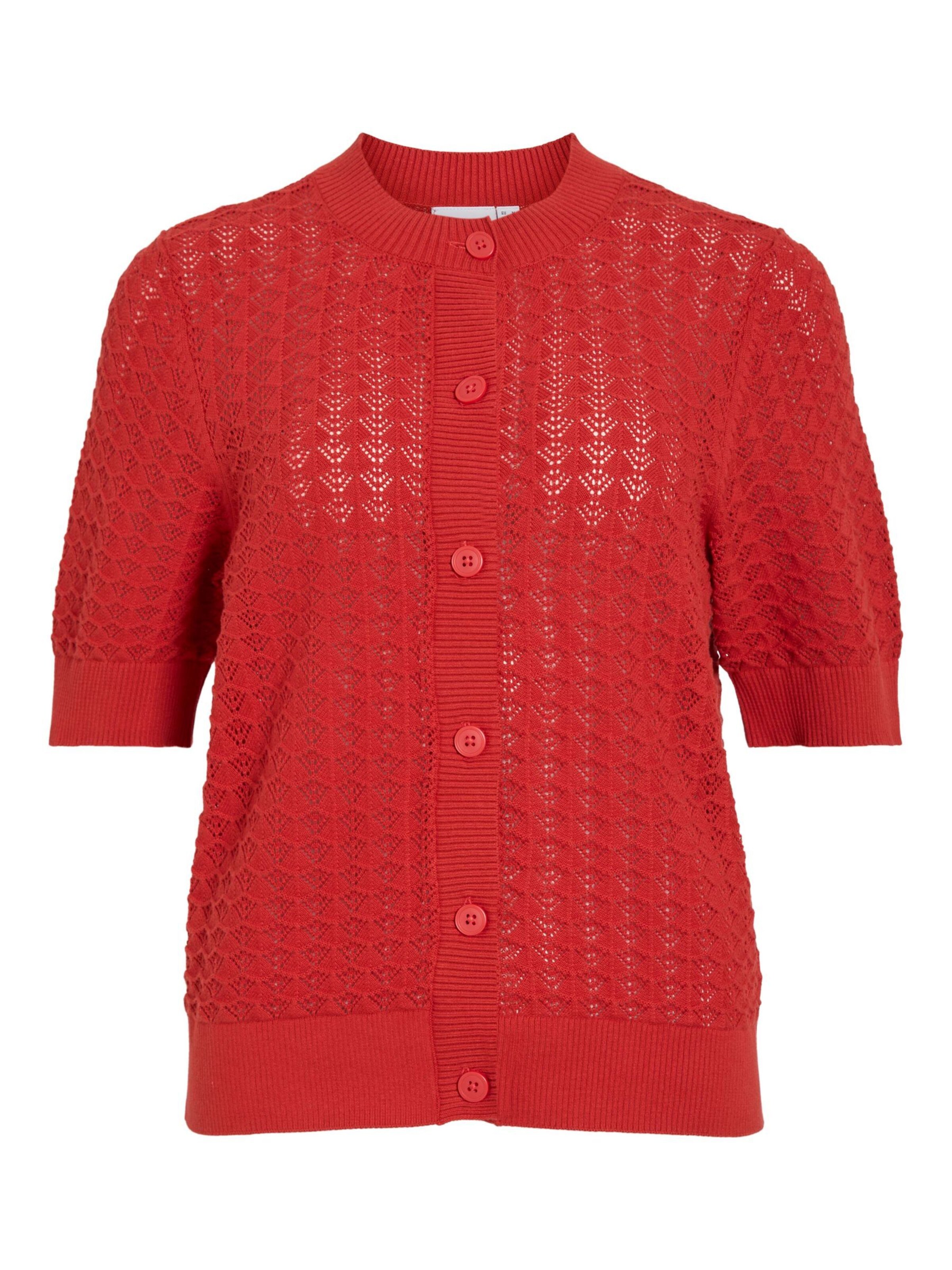 VILA - Cárdigan 'VIVua' en rojo: frente