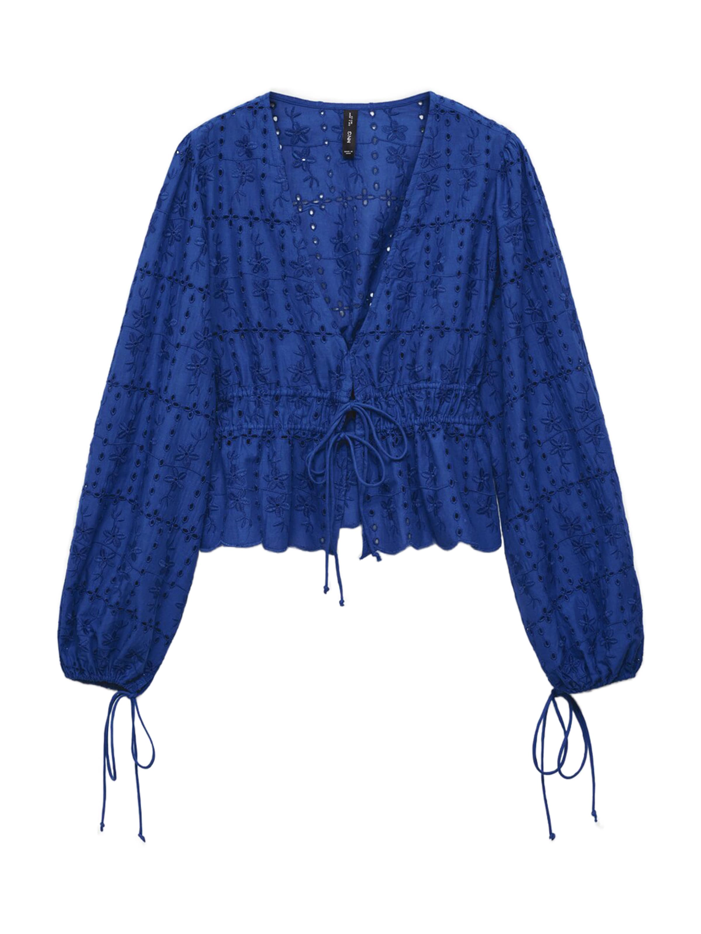 MANGO Bluse 'ZELDA' in Blau: Vorderseite