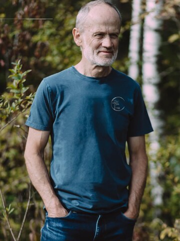 Life-Tree Shirt 'Blue Circle' in Blue