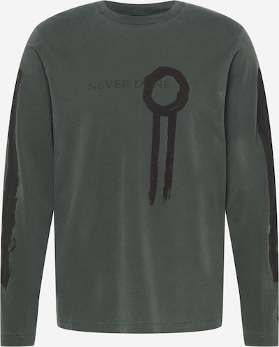 DIESEL T-Shirt 'JUST' in dunkelgrün / schwarz, Produktansicht