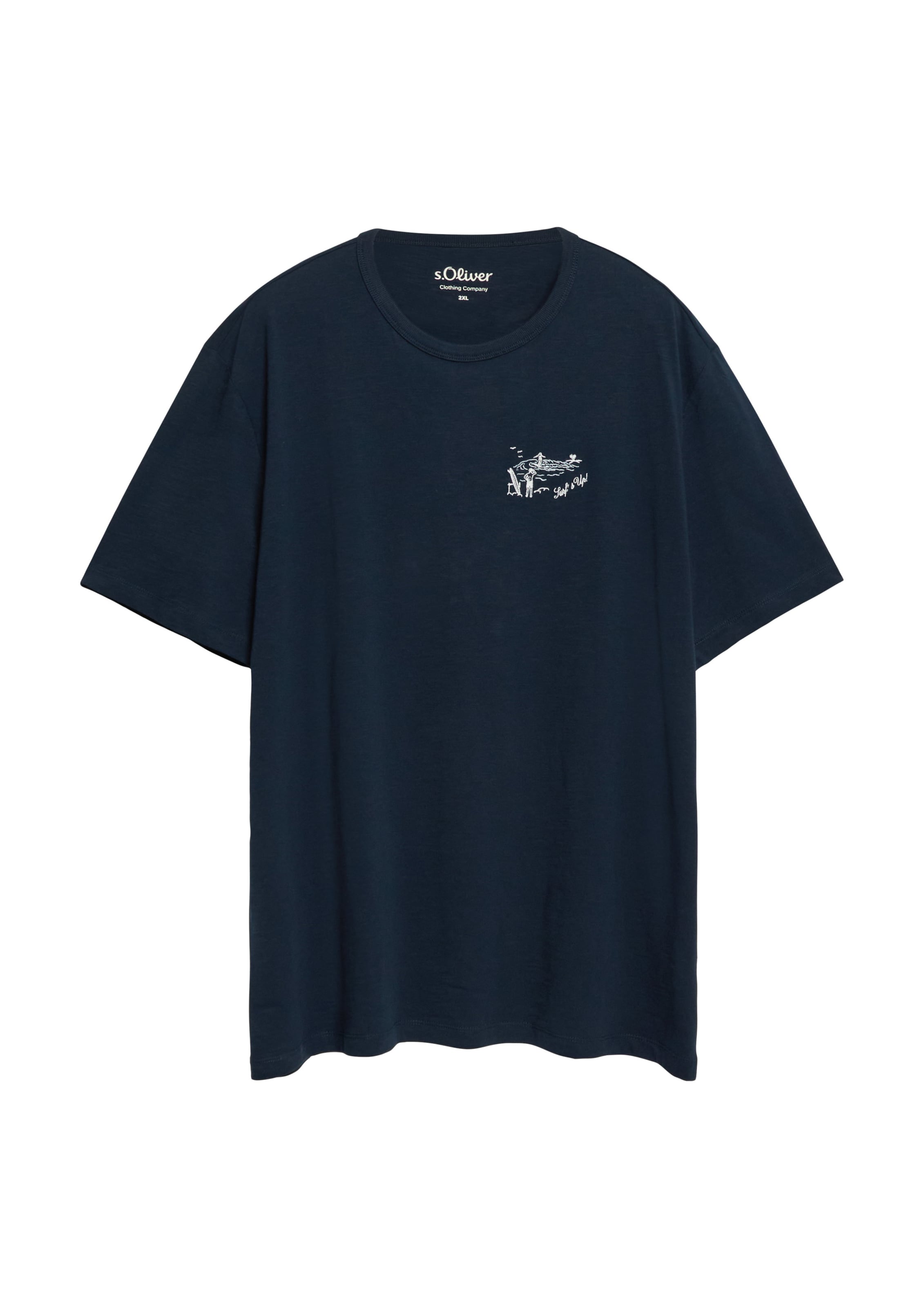 s.Oliver Men Big Sizes T-Shirt in Blau: Vorderseite