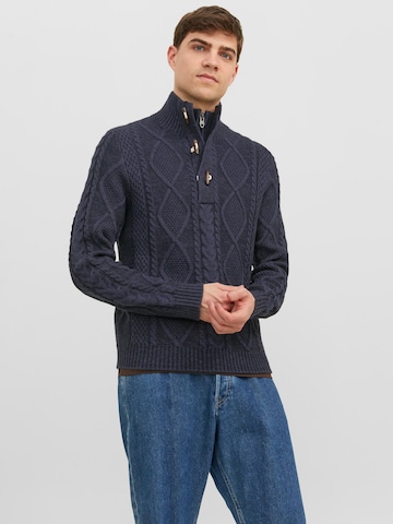 JACK & JONES Sweater 'JEAN' in Blue: front