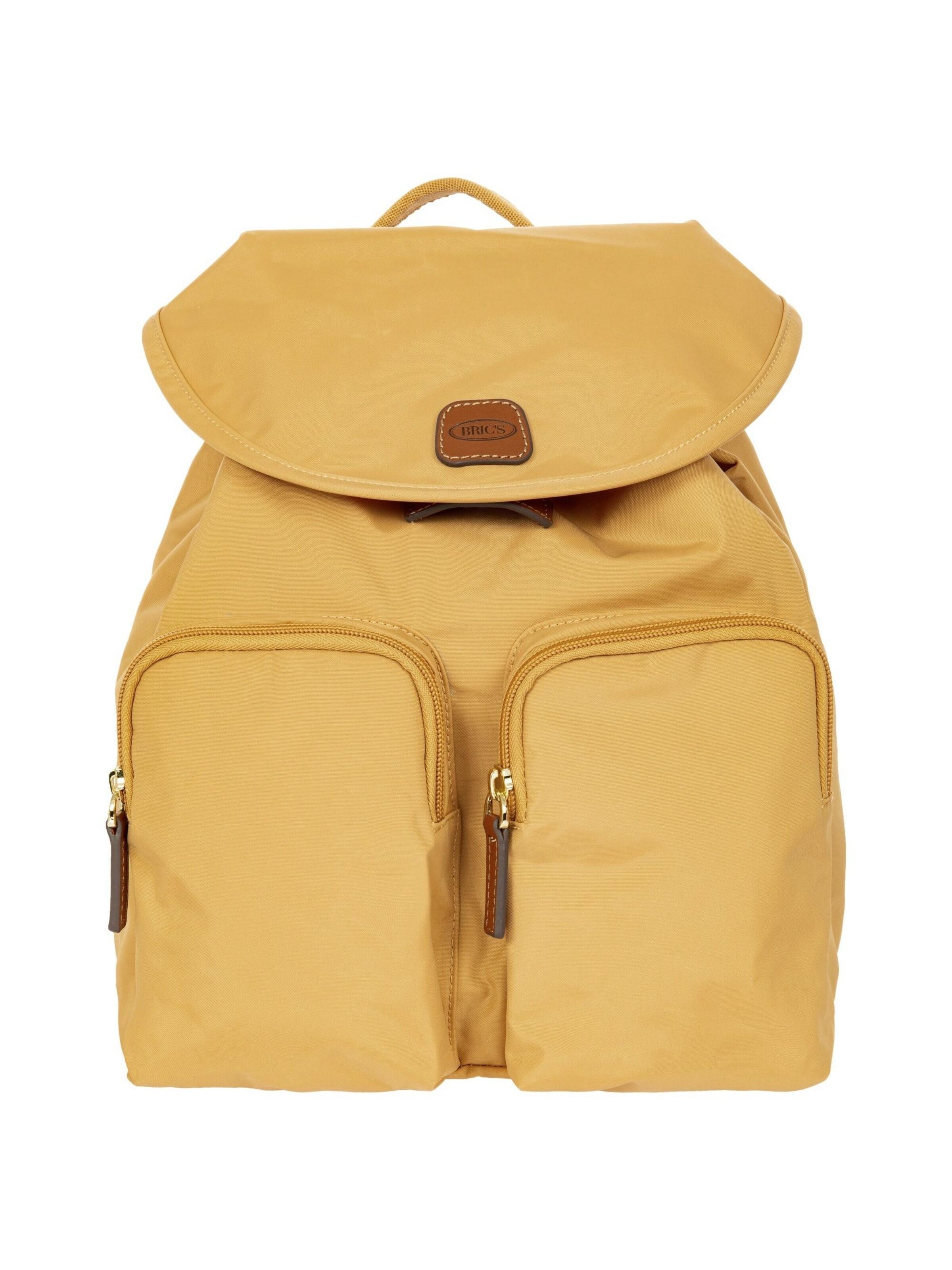 Bric's Backpack 'X-Travel' in Yellow: front