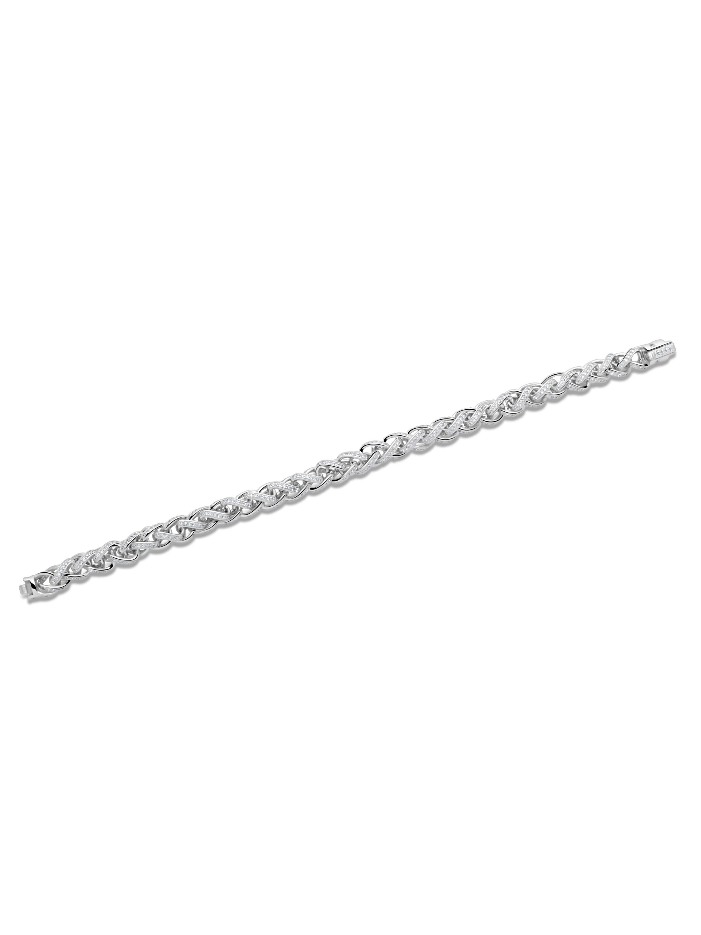 Tony Fein Bracelet 'Zopf' in Silver