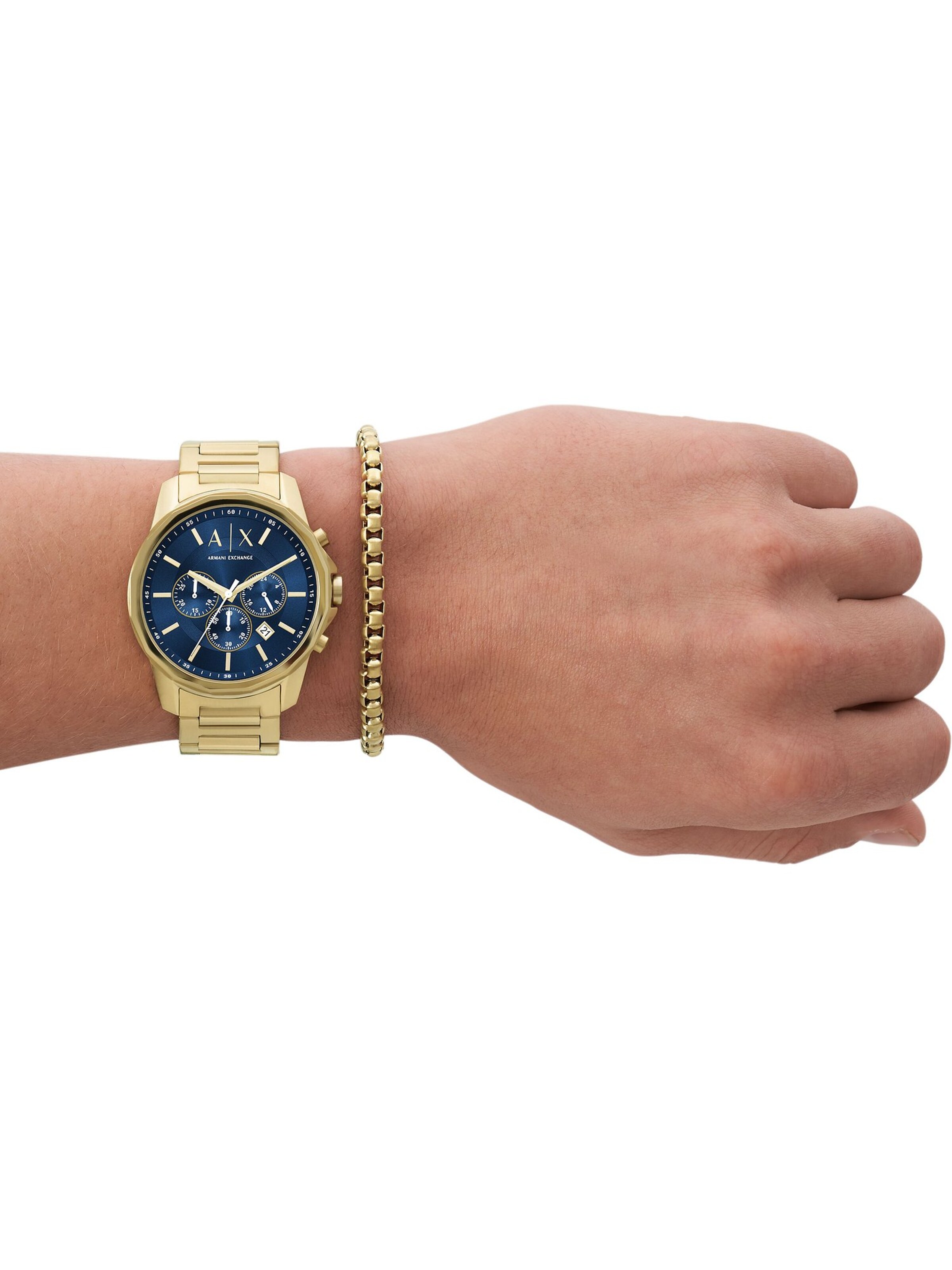 ARMANI EXCHANGE - Relógios analógicos em ouro: frente