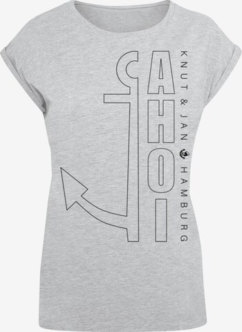 F4NT4STIC Shirt 'Ahoi' in Grey: front