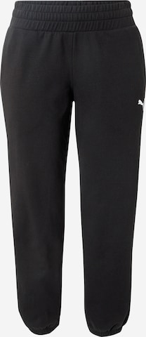 PUMA Tapered Workout Pants in Black: front