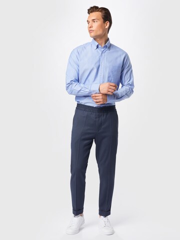 ETERNA Regular fit Button Up Shirt in Blue