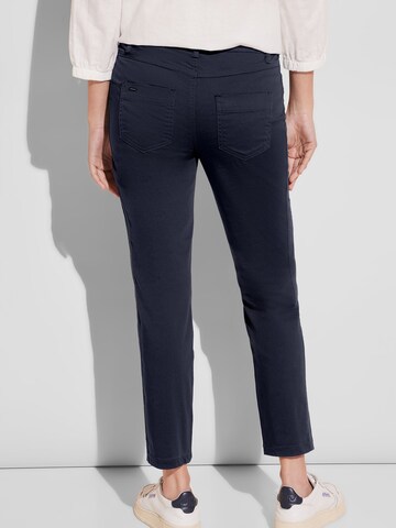 Coupe slim Pantalon chino 'Yulius' STREET ONE en bleu