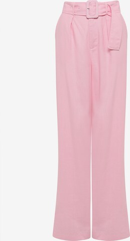 Loosefit Pantalon à pince Calli en rose : devant