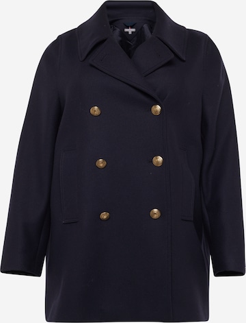 Tommy Hilfiger Curve Between-Seasons Coat in Blue: front