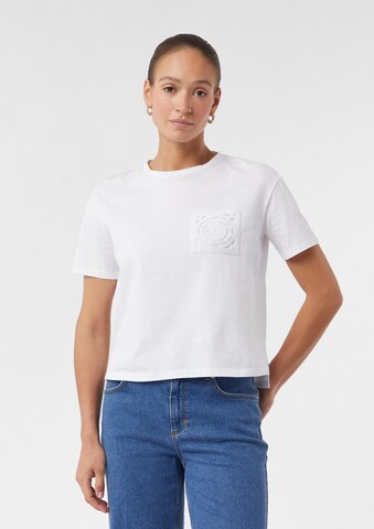 comma casual identity T-Shirt in Weiß: Vorderseite