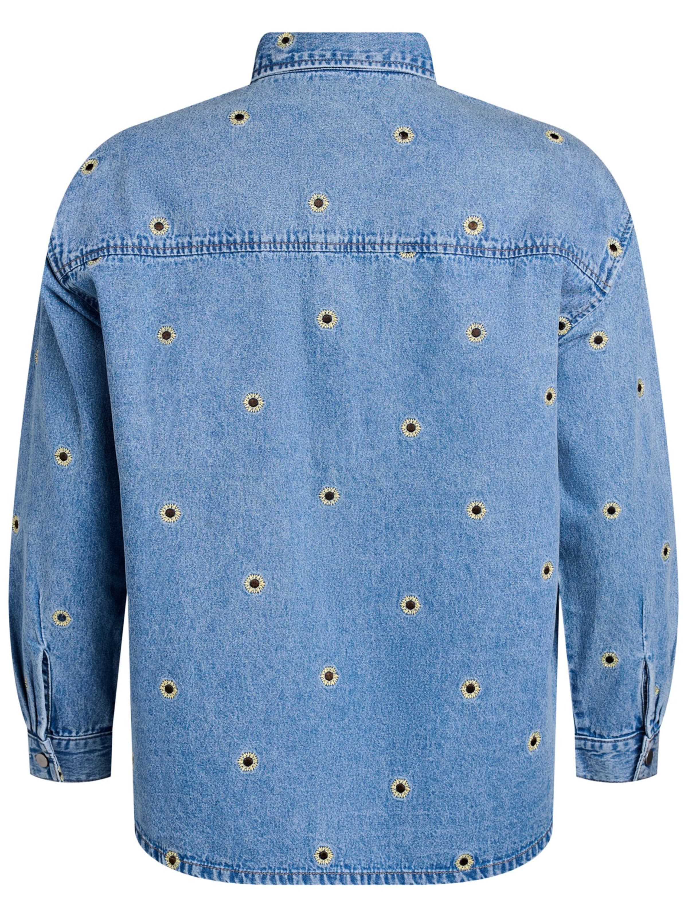 Zizzi Blúz 'Jeva' - kék