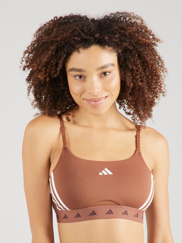 ADIDAS PERFORMANCE Bustier Sport-BH 'Aeroreact Hyperglam' in Pink: Vorderseite