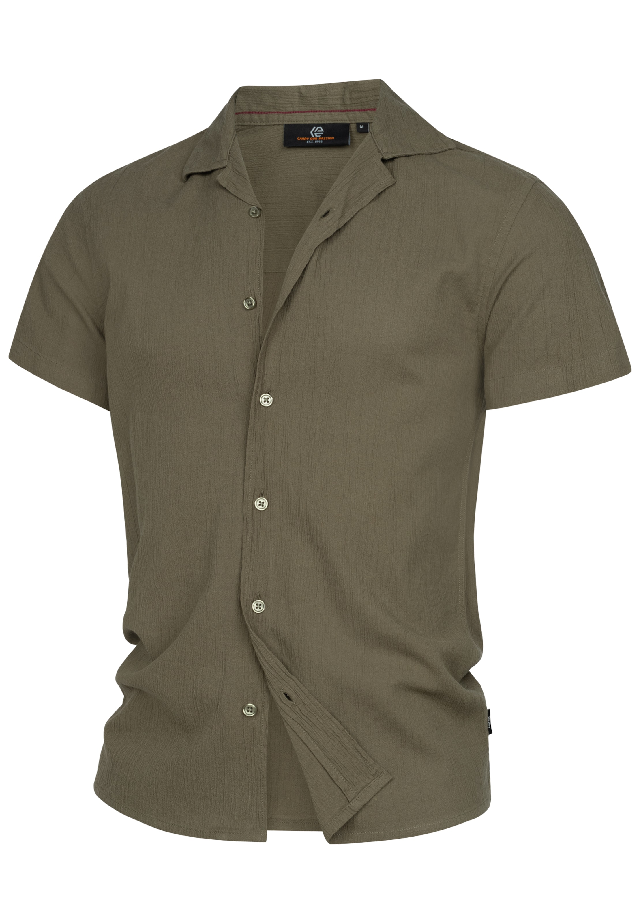 INDICODE JEANS Overhemd 'INWay' in Groen: voorkant