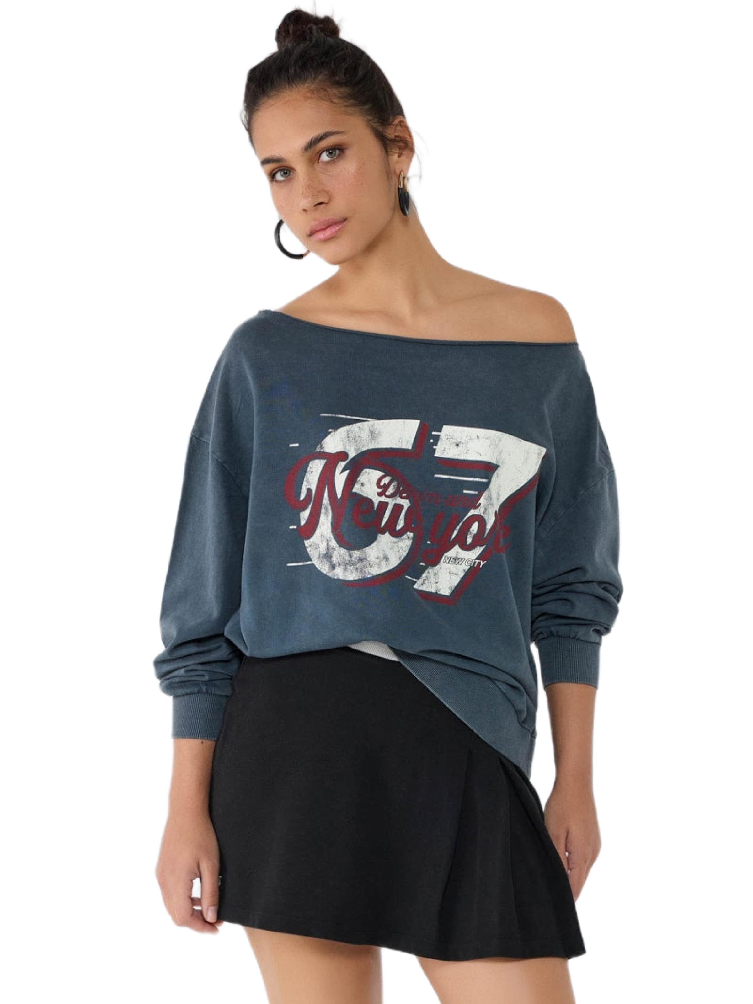 No Matter What Sweatshirt in Grau: Vorderseite