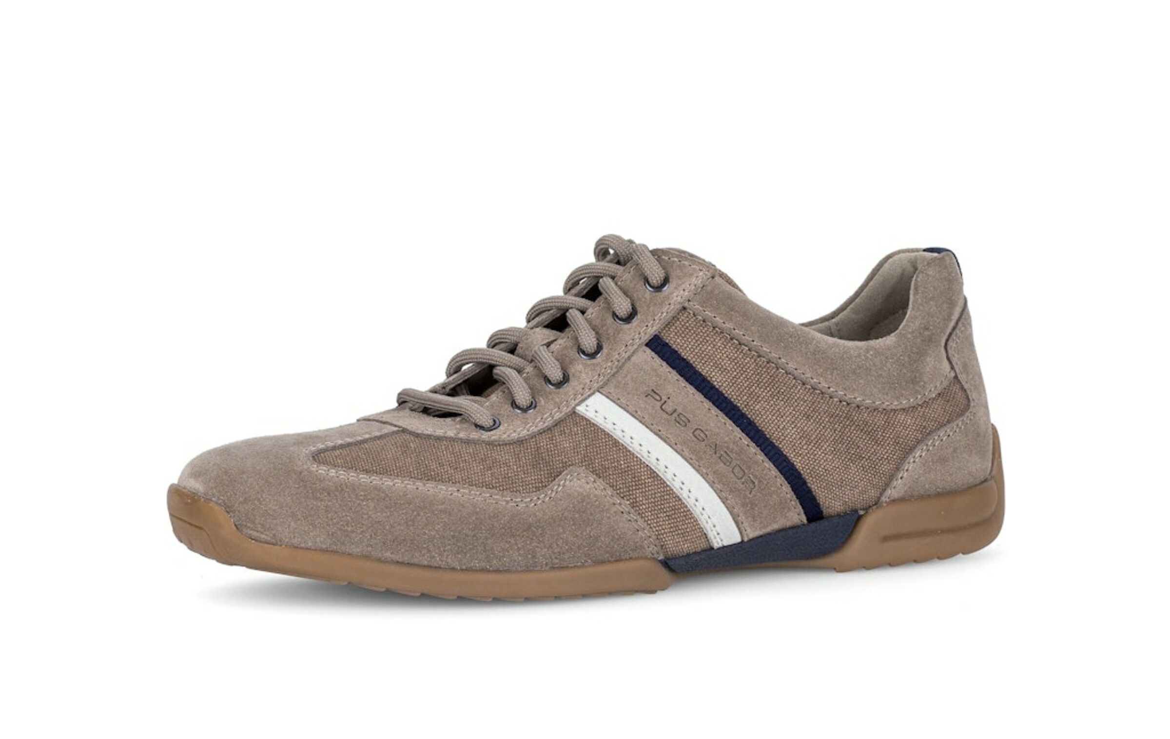 Pius Gabor Sportieve veterschoen in Beige: voorkant
