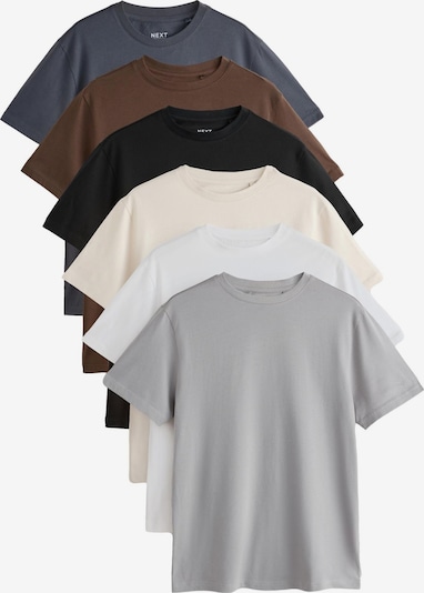 Next Shirt 'Essential' in XS in Cream / Brown / Grey / Basalt grey / Black / White, Item view
