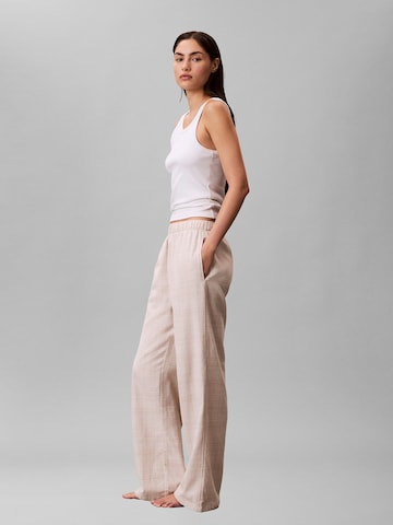 Calvin Klein Pyjamahose in Beige
